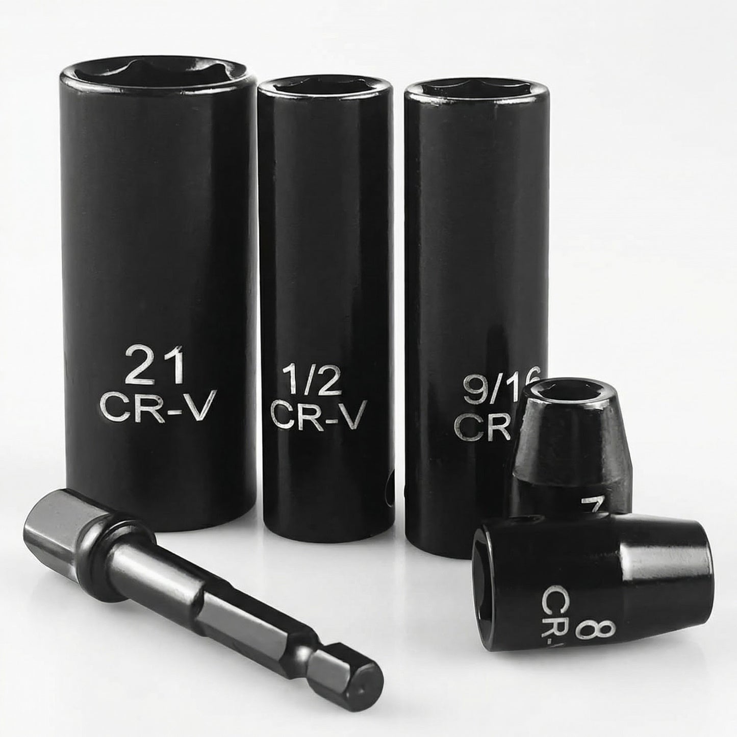 64-Piece Impact Socket Set with SAE/Metric Sockets & Ratchet Handle