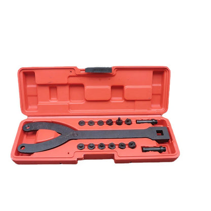 Adjustable Variable Pin Spanner Wrench Set with 15 Pins for Universal Pulley Removal