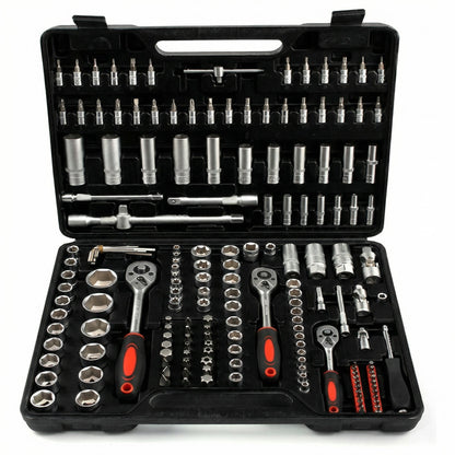 Durable Carbon Steel Tool Kit with Portable Storage