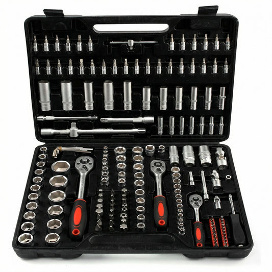 Durable Carbon Steel Tool Kit with Portable Storage