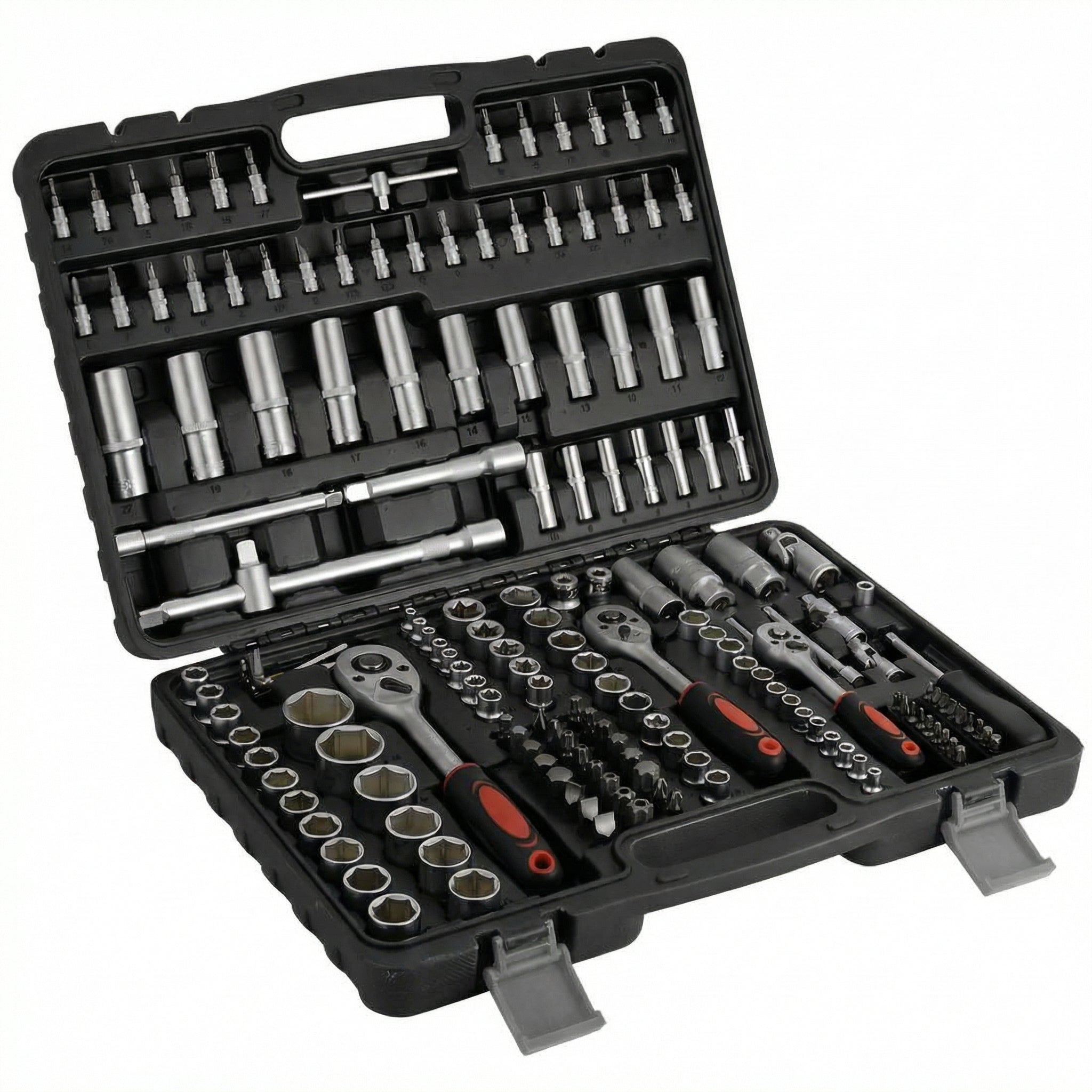 Durable Carbon Steel Tool Kit with Portable Storage