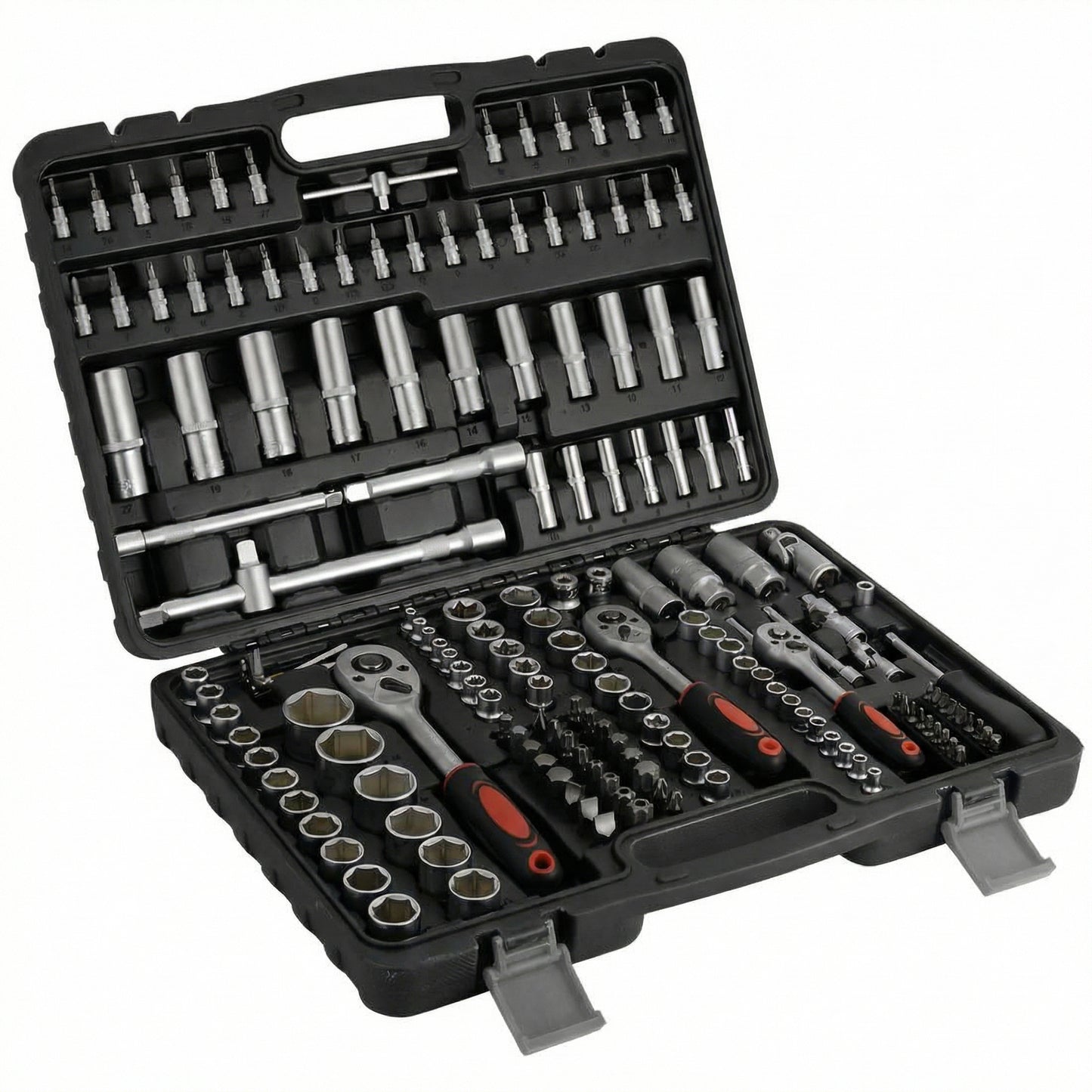 Durable Carbon Steel Tool Kit with Portable Storage