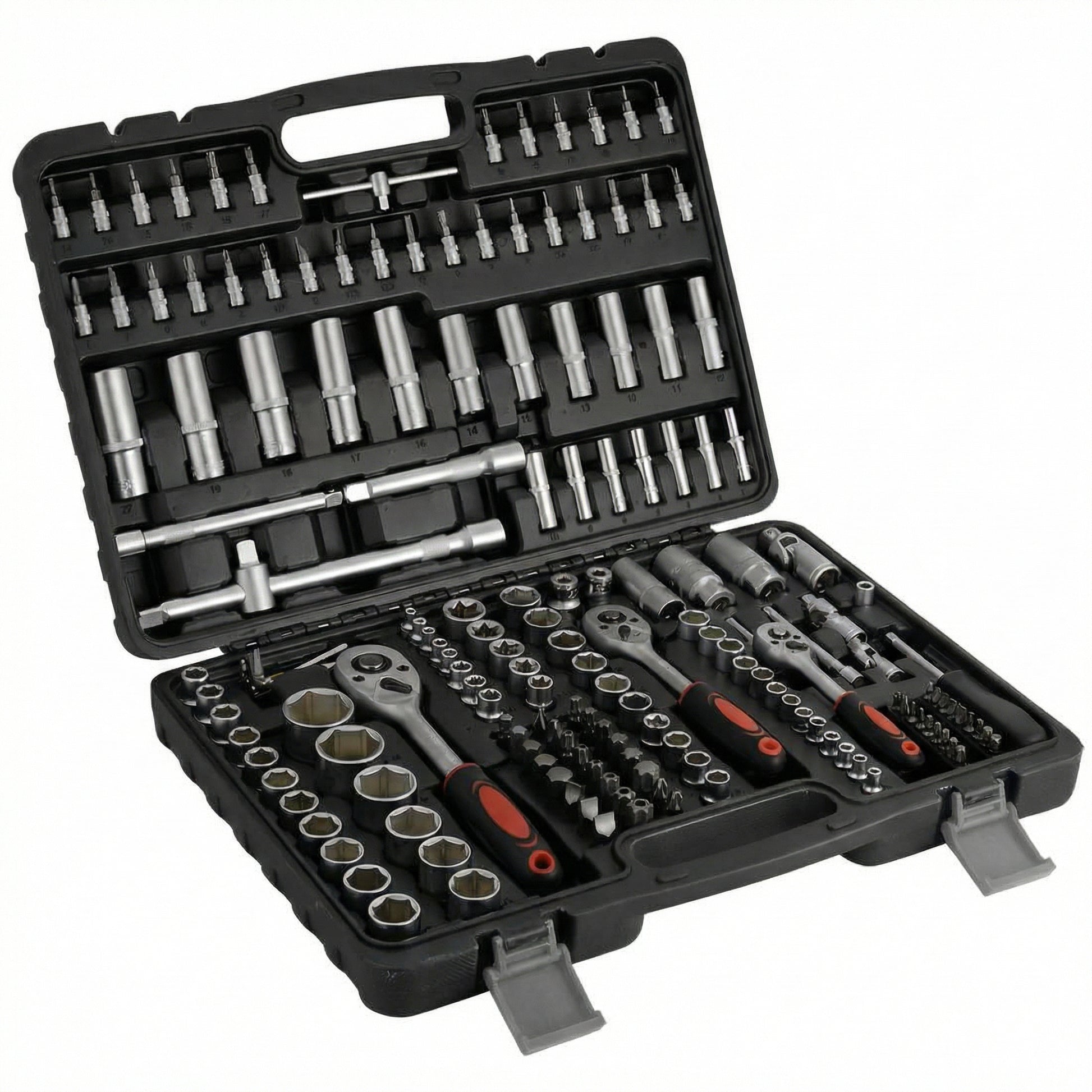 Durable Carbon Steel Tool Kit with Portable Storage