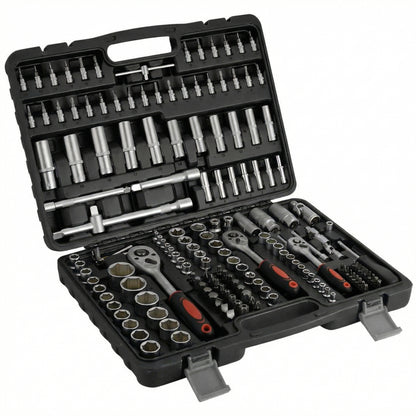Durable Carbon Steel Tool Kit with Portable Storage