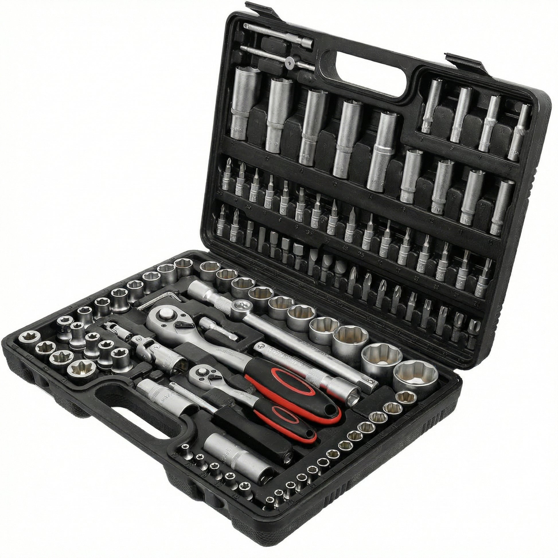 Durable Carbon Steel Tool Kit with Portable Storage