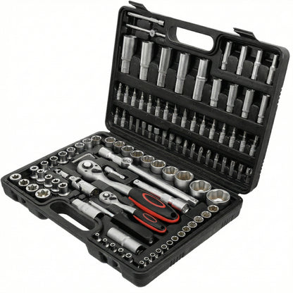 Durable Carbon Steel Tool Kit with Portable Storage
