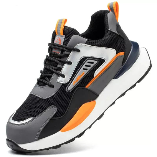 Lightweight Steel Toe Work Sneakers with Breathable Fabric