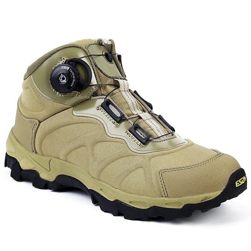 Mid-Top Hiking Shoes with Shock Absorption