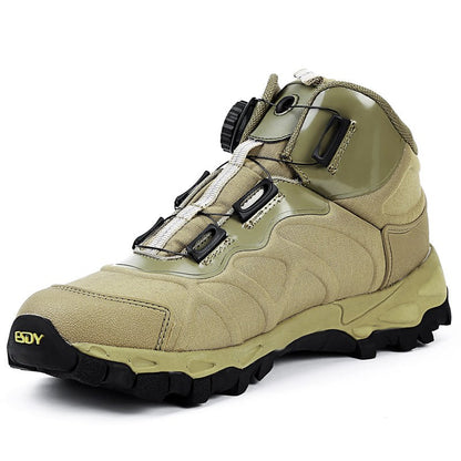 Mid-Top Hiking Shoes with Shock Absorption