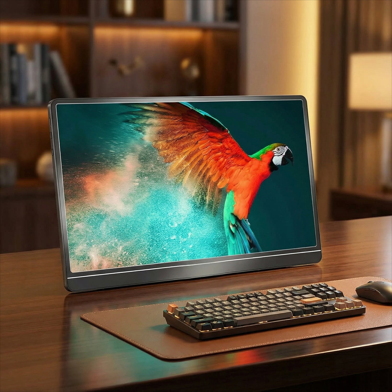 Portable Monitor | 15.6 FHD Display with Slim Design | Lightweight Travel Monitor for Laptops