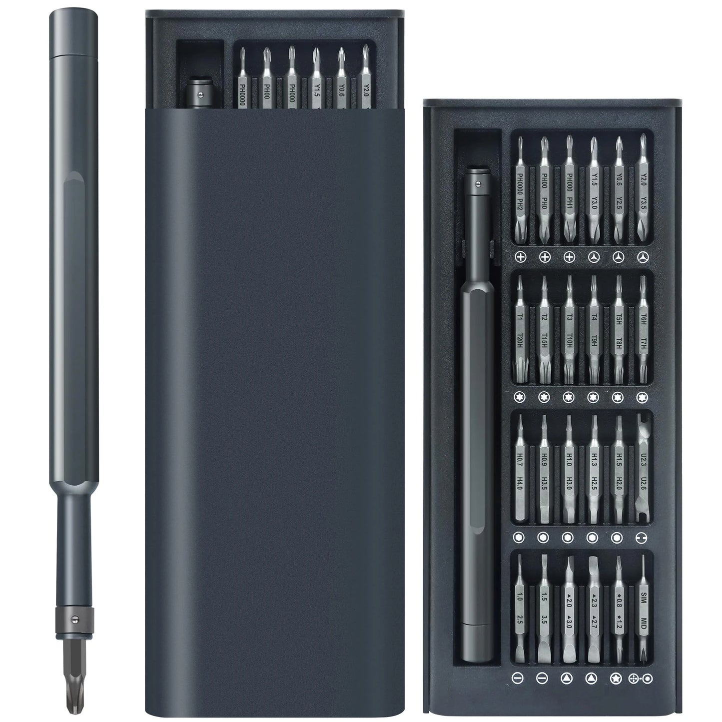 Precision Screwdriver Set | 49 Magnetic Bits with Ergonomic Handle | Versatile Tool Kit for Electronics Repair