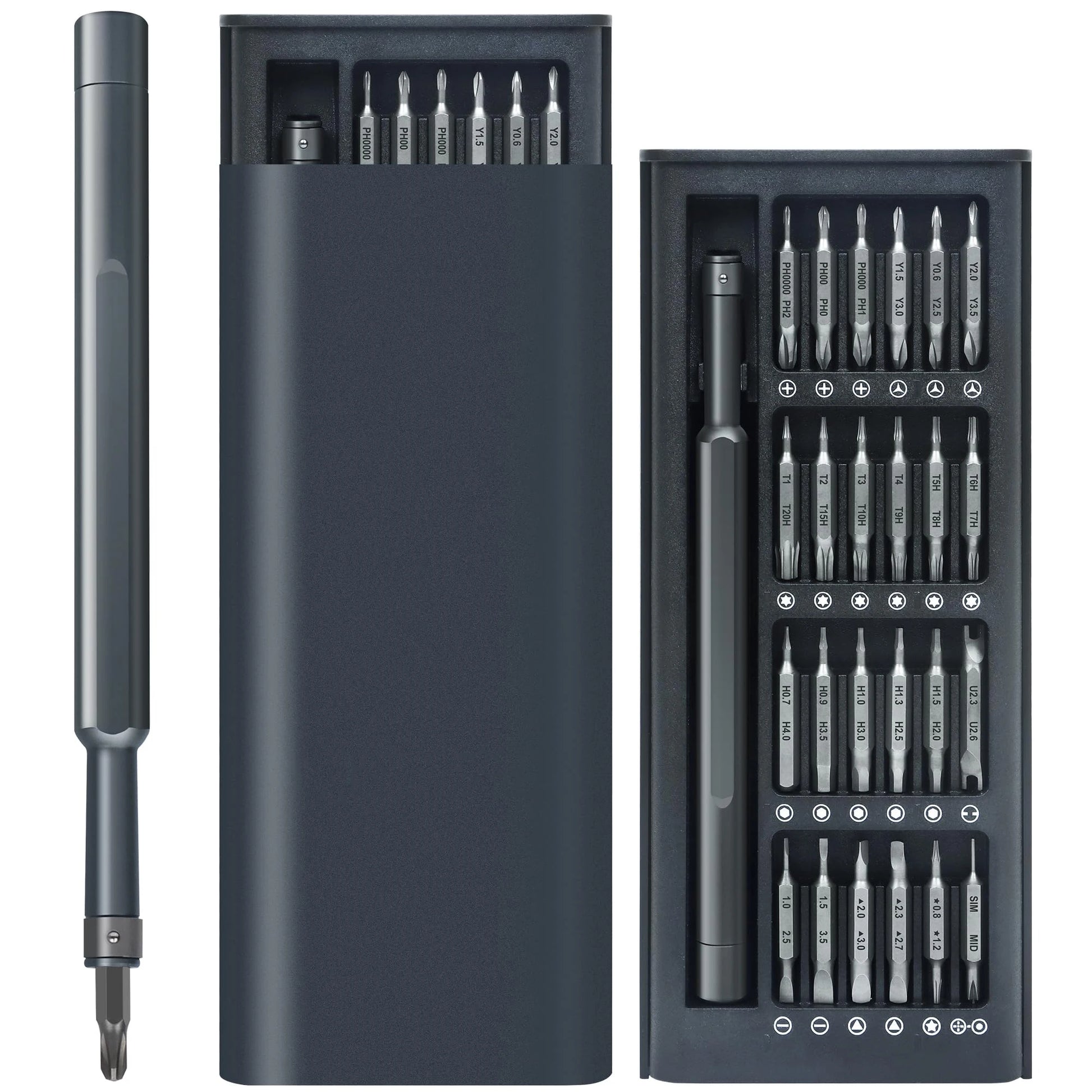 Precision Screwdriver Set | 49 Magnetic Bits with Ergonomic Handle | Versatile Tool Kit for Electronics Repair