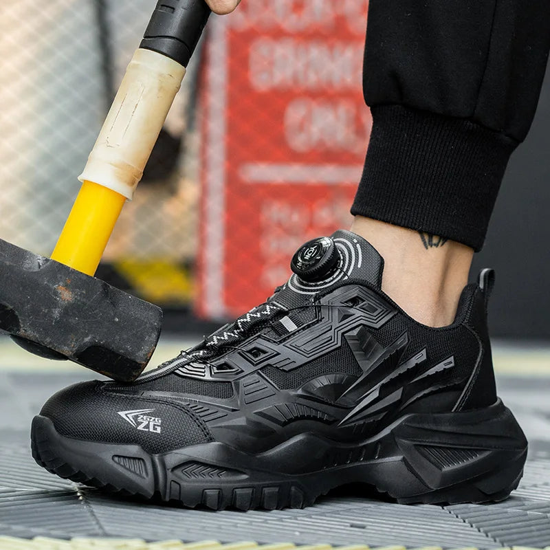 Safety Work Shoes with Steel Toe & Anti-Slip Sole