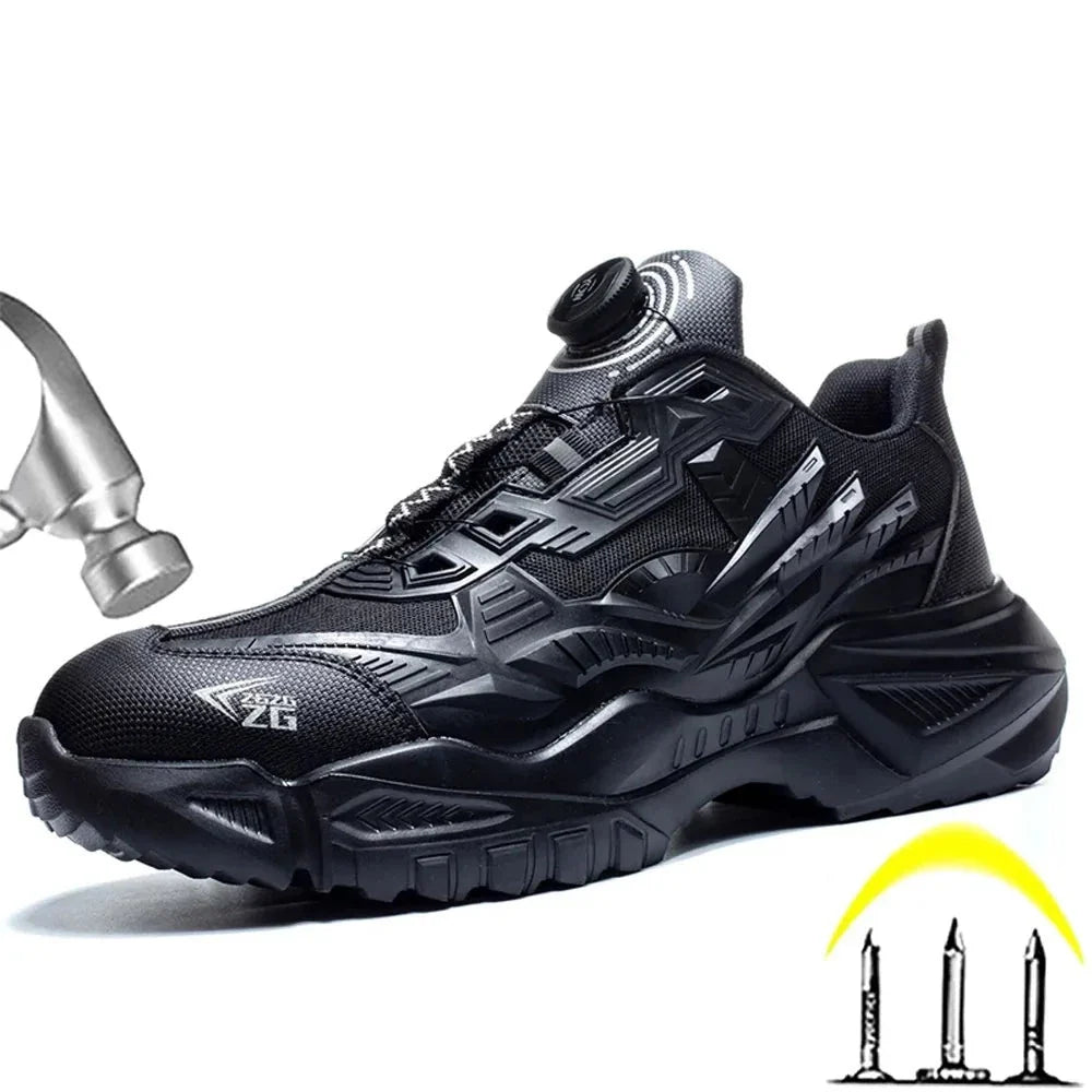 Safety Work Shoes with Steel Toe & Anti-Slip Sole
