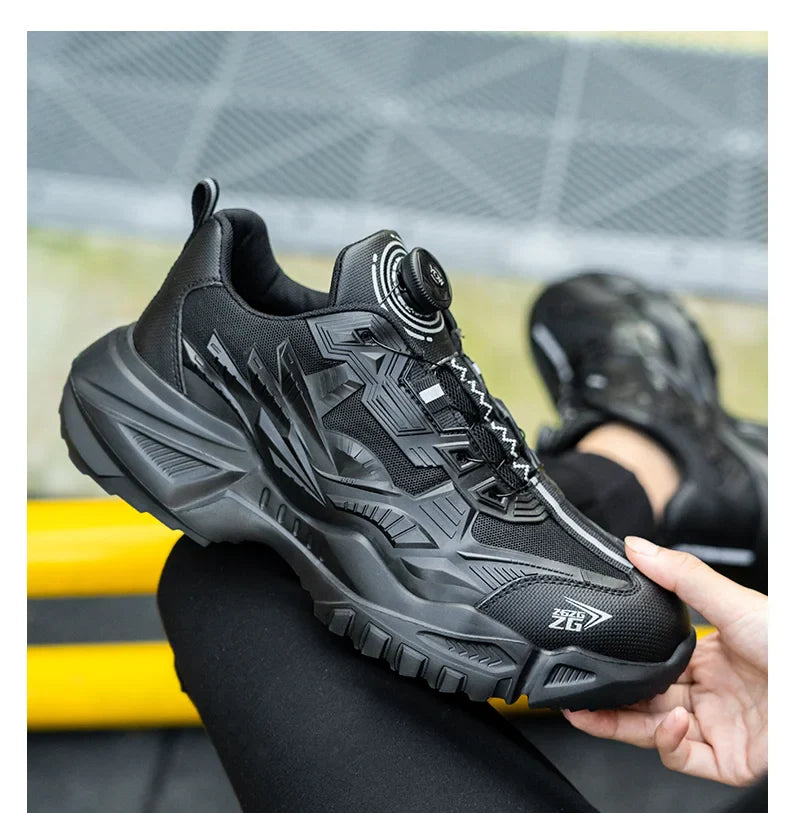 Safety Work Shoes with Steel Toe & Anti-Slip Sole