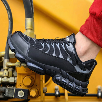 Safety Work Shoes with Steel Toe and Anti-Slip Sole
