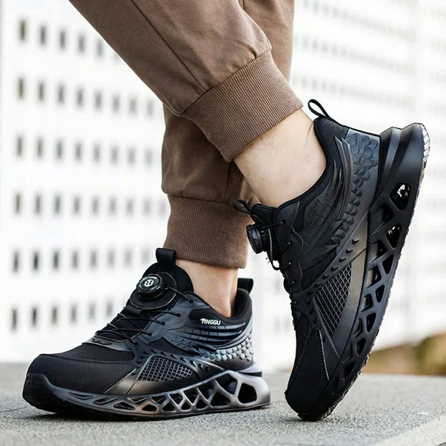 Steel Toe Work Shoes with Anti-Puncture Protection