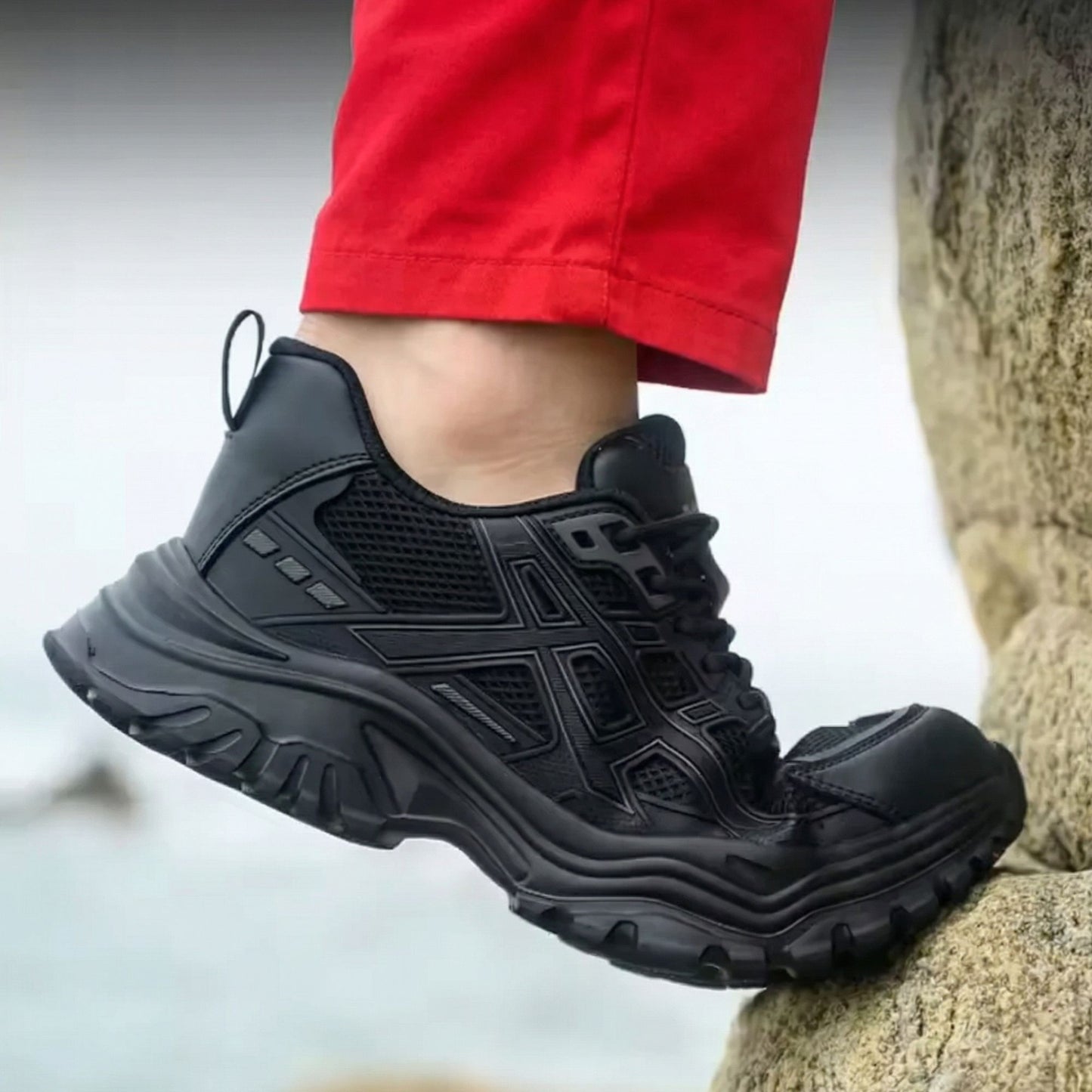 Steel Toe Work Shoes with Non-Slip Sole