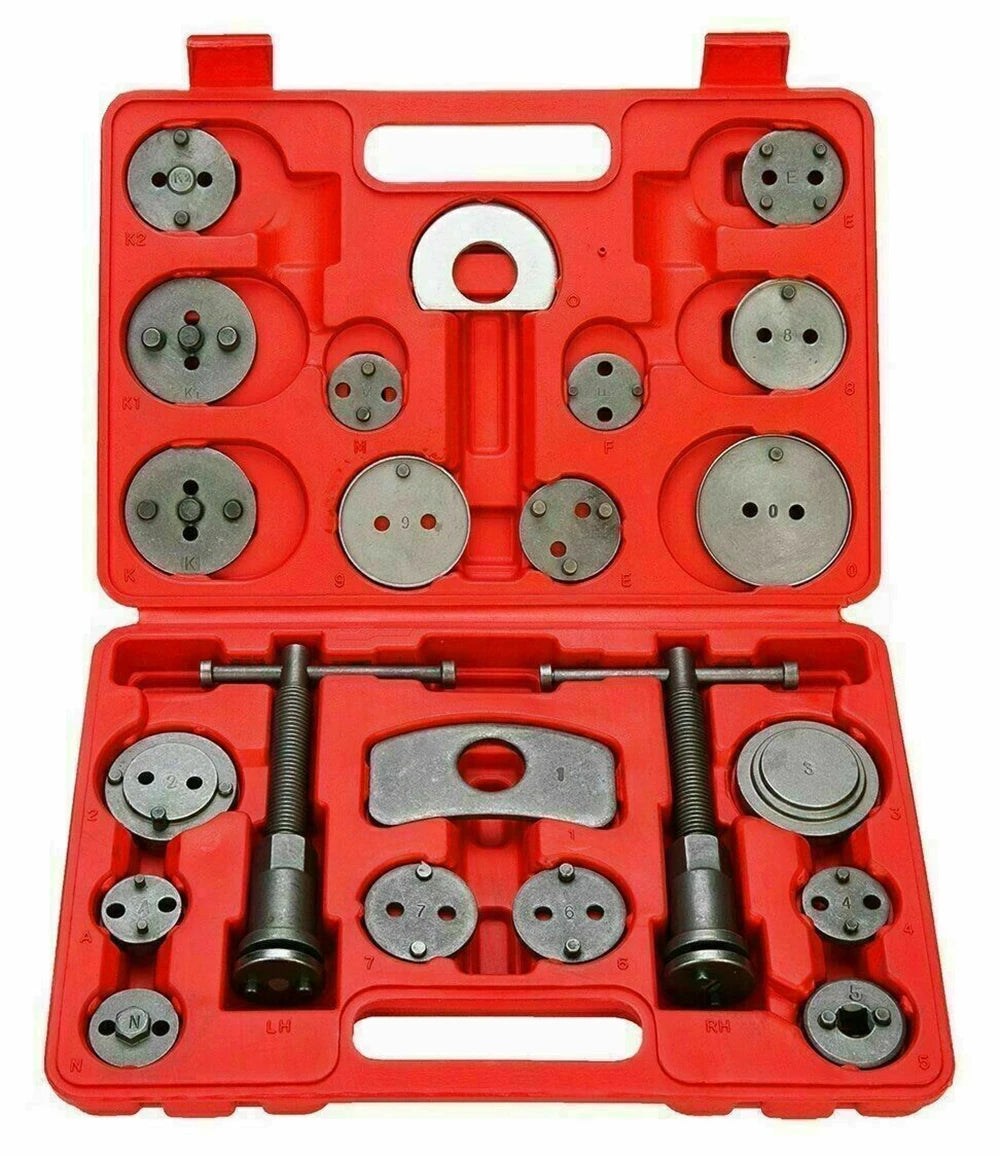 Universal Brake Caliper Tool Kit with 22 Adapters