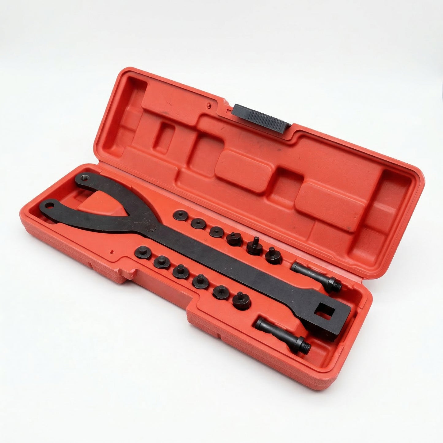 Adjustable Variable Pin Spanner Wrench Set with 15 Pins for Universal Pulley Removal